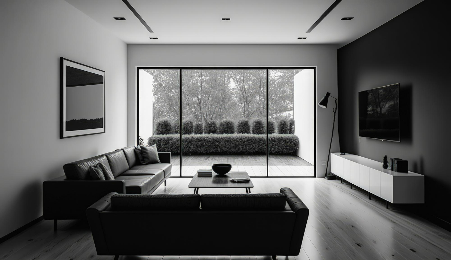 black and white home decor